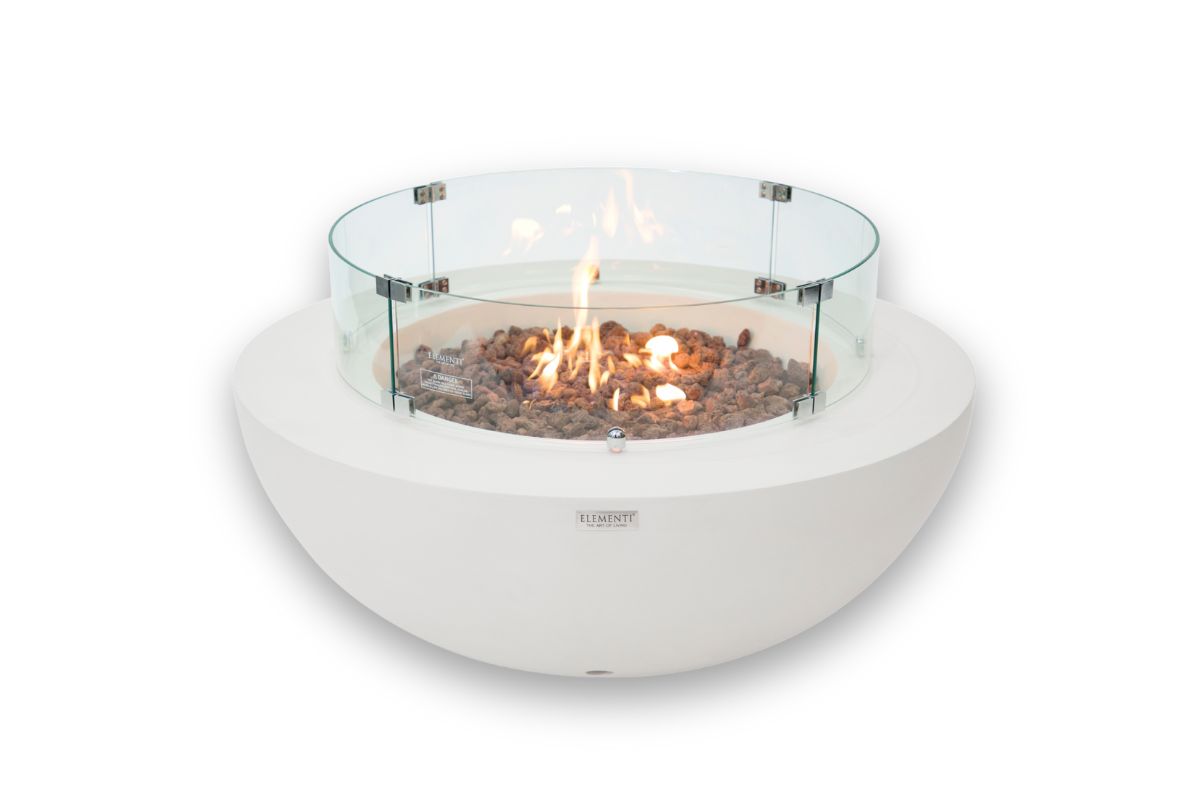 LUNAR BOWL Cream White se skleněným štítem