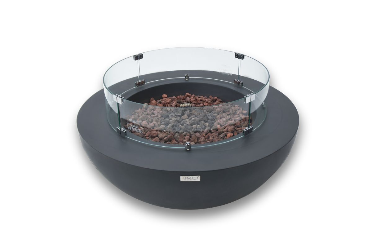 LUNAR BOWL Dark Grey se skleněným štítem