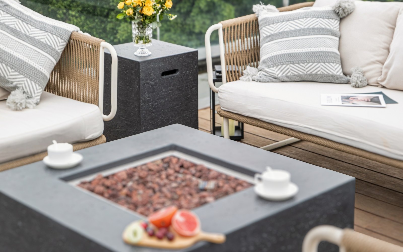 Kryt láhve Dark Grey u ohniště MANHATTAN Dark Grey